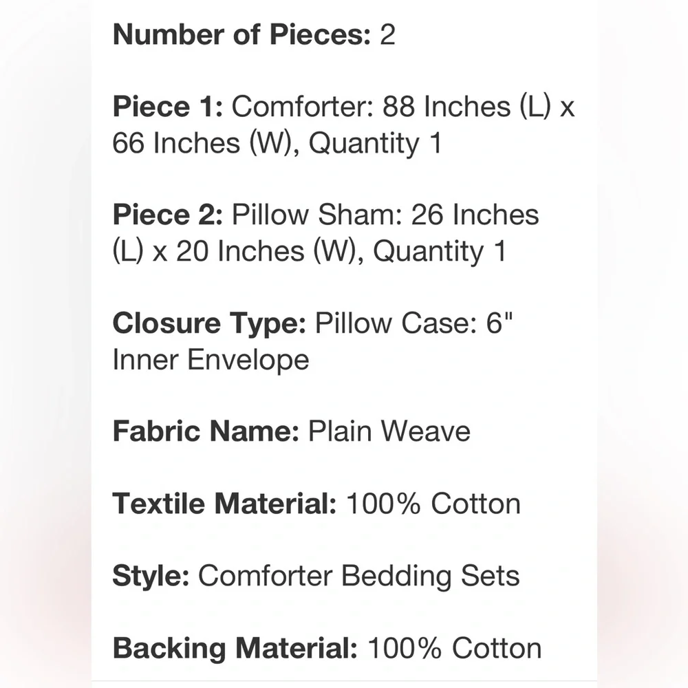 PILLOWFORT NWT flower/plaid reversible kids comforter set -twin
